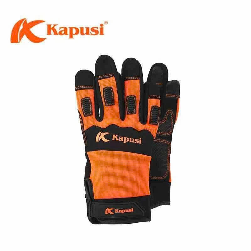 Găng tay da đỏ đen KPS_K2024_100Đ/T