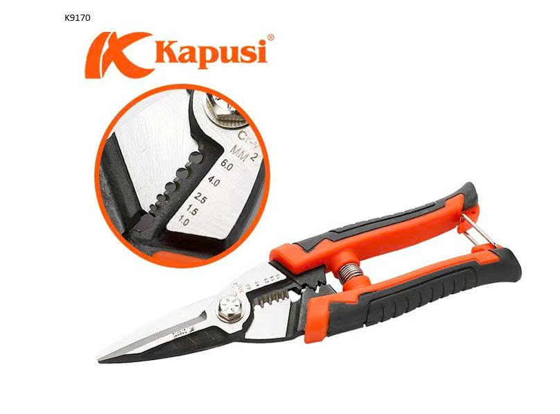 KÉO cắt + tuốt dây điện + bấm cos  KPS K9170_6/60