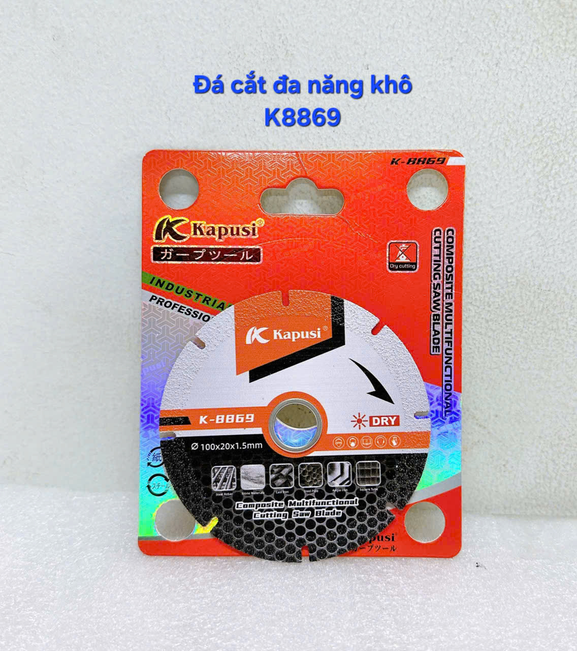 Đá cắt đa năng 105 KAPUSI_Răng thưa (căt khô)_K8869_40C/H_(v8)