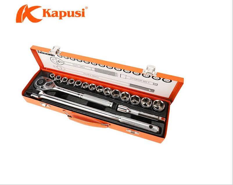 Bộ mở ốc bằng tay KPS hộp sắt K9822_17PC (ốc 8-->24mm) 1/2 (V8)