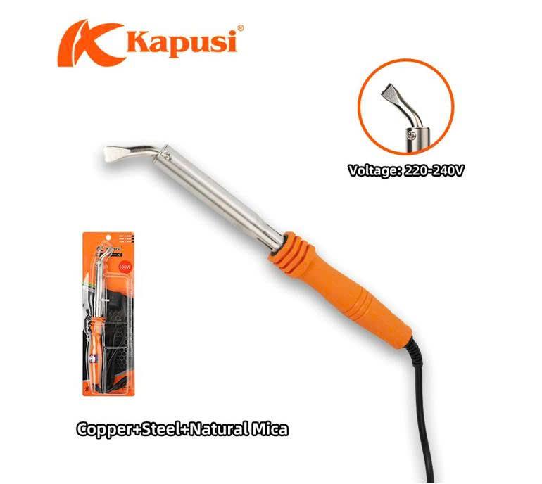 Hàn chì Kapusi 150W mỏ dẹp cong_K9046 (V8)