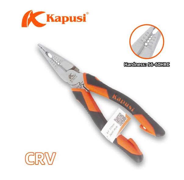 Kìm NHỌN + Tuốt dây điện KPS 8.4 inch Cam Đen_K8088
