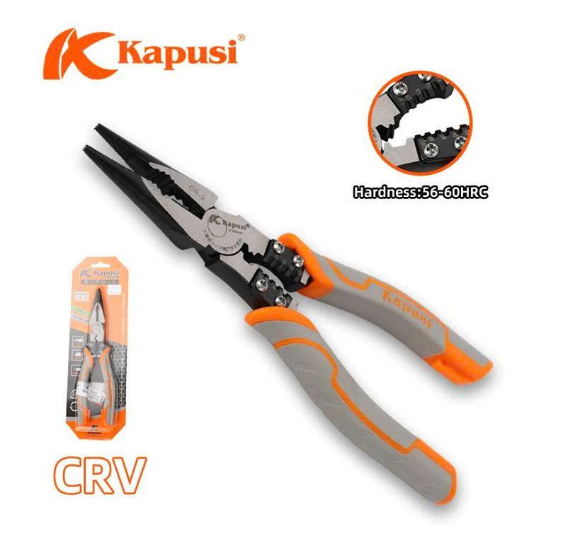 Kìm nhọn KPS ĐA NĂNG XÁM Viền cam CAM 8' _K8068_(6/60)_(V8)
