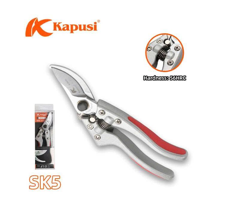 Kéo cắt cành K8652 KPS (Xám-Cam)_Lưỡi lớn_10/90_(V8)